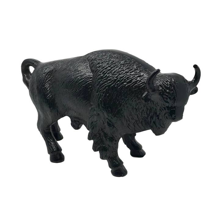Wilco Home – Großhandel Dekofigur – Tischfigur Buffalo aus Aluminiumguss - erhältlich in 2 Ausführungen5