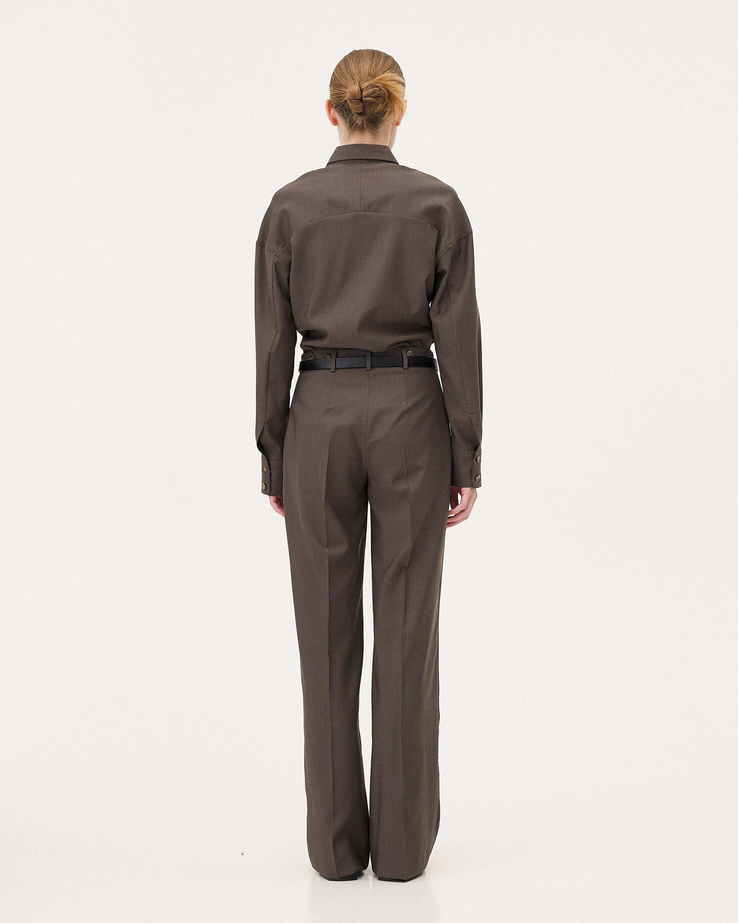 NOYOCO - Wholesale Pants - Women's - Gilia Brown Pants3