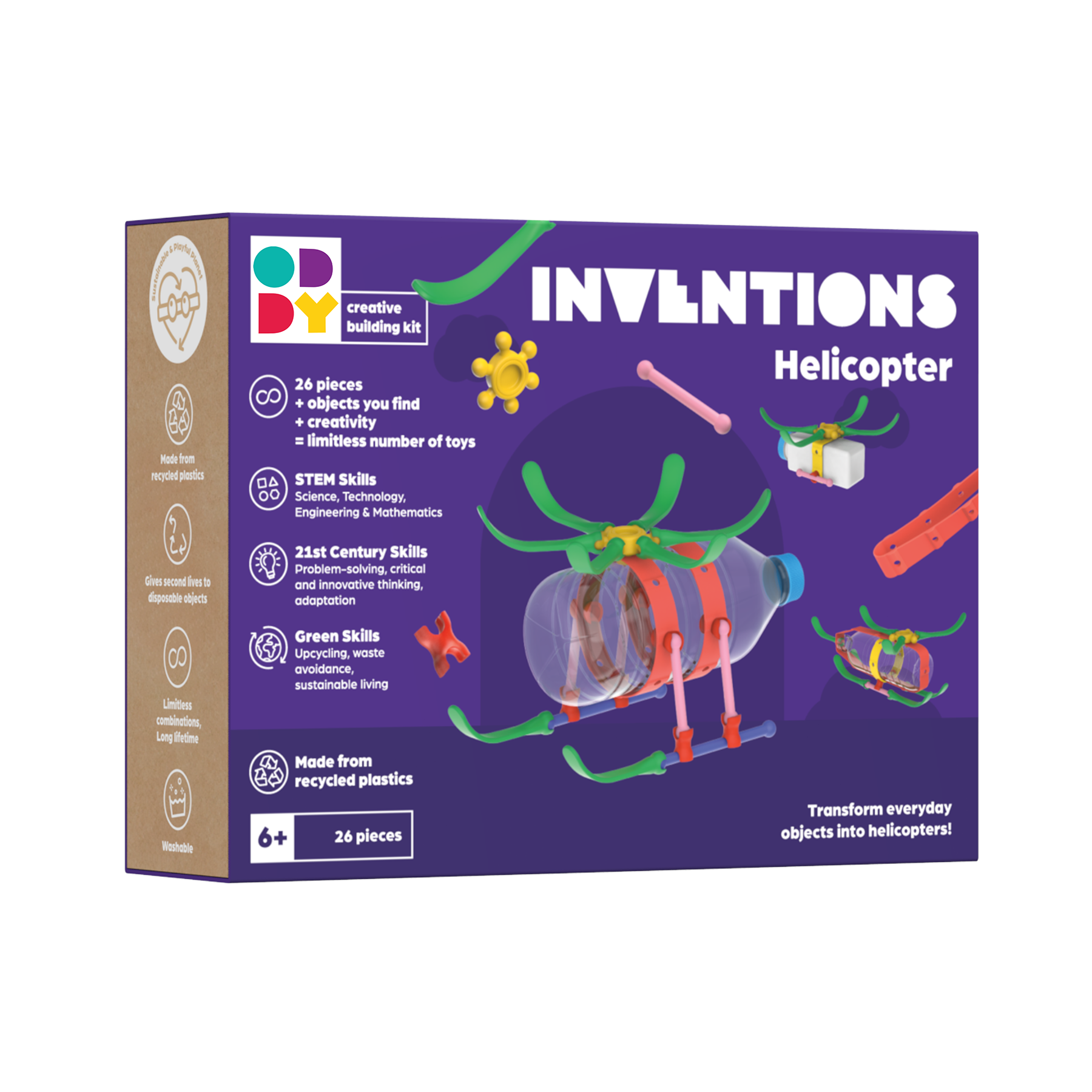 Safari Ltd. - Wholesale Toy Set - Kids - Oddy Inventions Helicopter Building Kit0