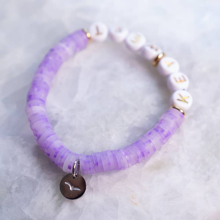 Haven - Wholesale Beaded Bracelet - Kids - Customizable Letter Bracelet - Polymer Clay - Kid Size15