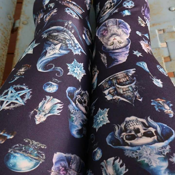 The Winter Witch Legging for wholesale by Triple Goddess Boutique