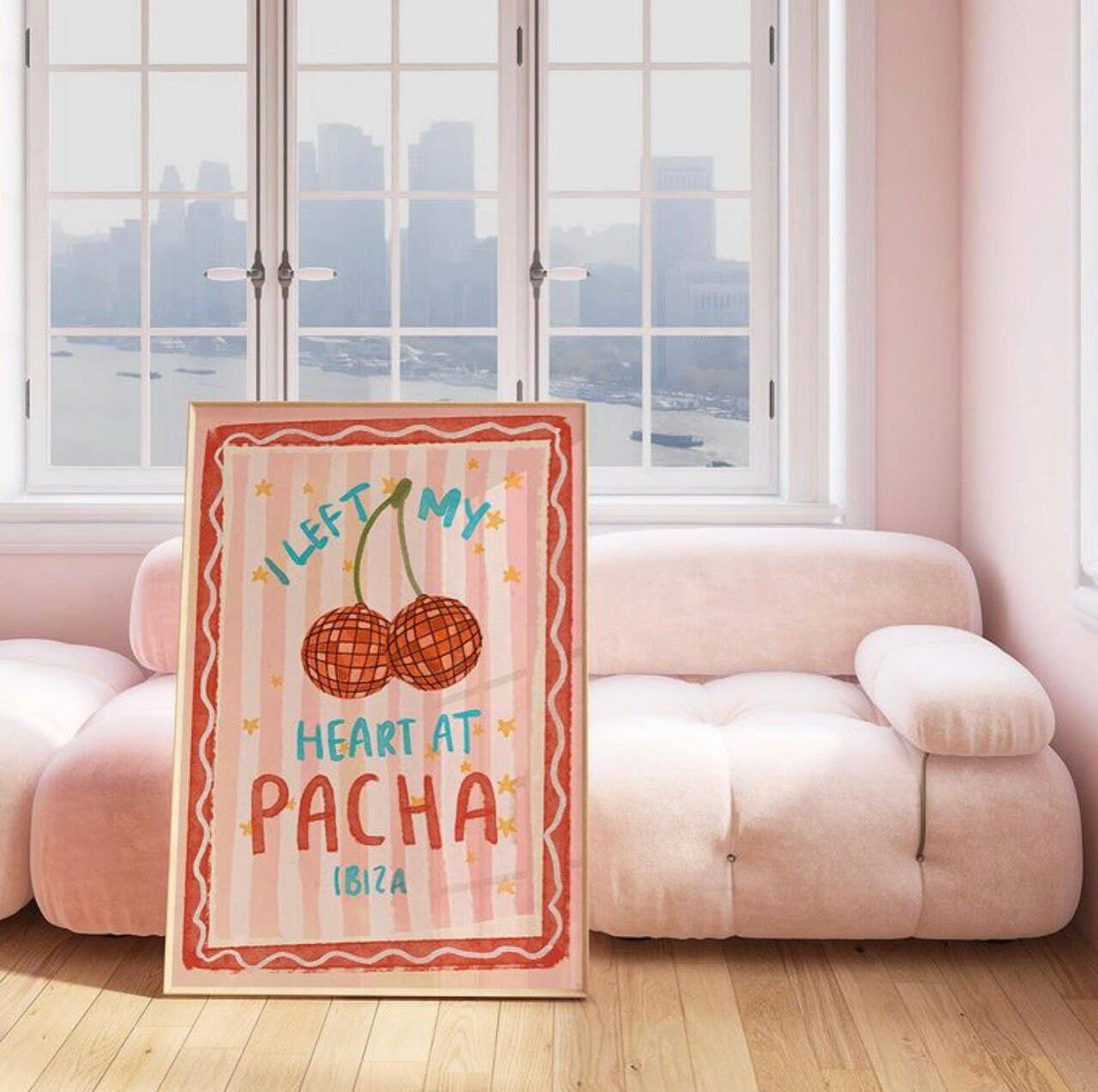 Illustrated by Weezy - Wholesale Art Print - I Left My Heart At Pacha Ibiza Print1