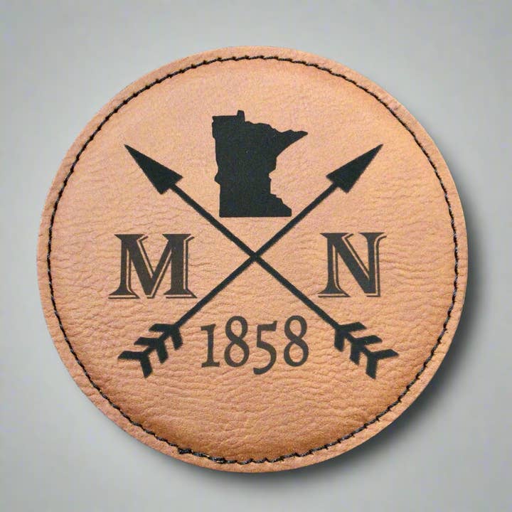 MN 1858 Leatherette Coaster for wholesale by My Current Obsessions Company