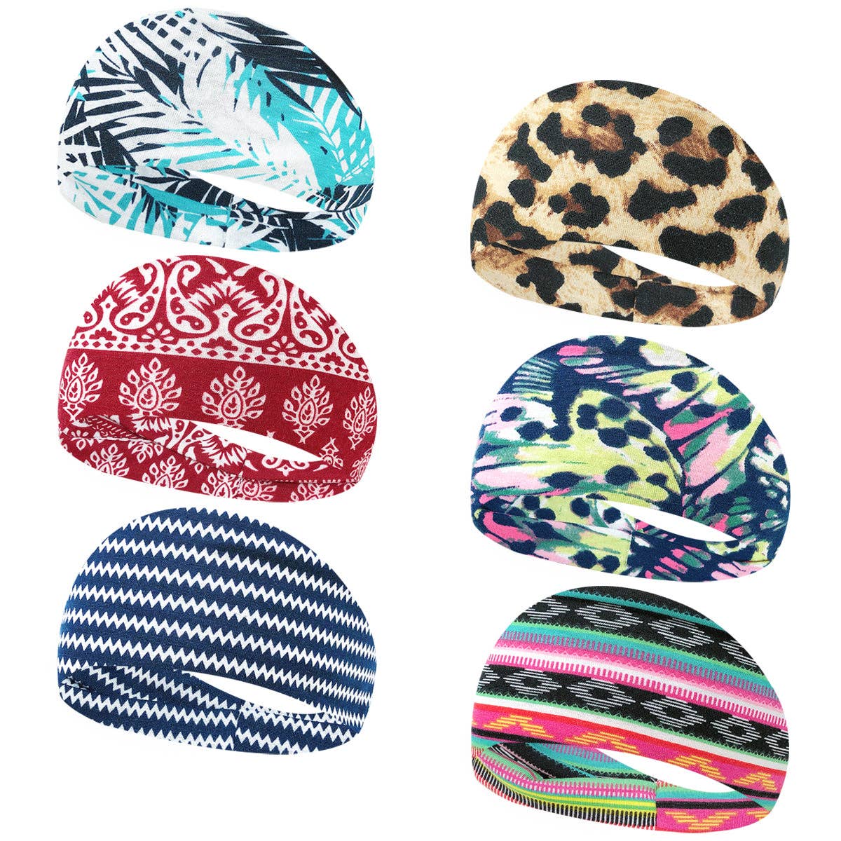 Wrapables.com - Wholesale Fashion Headband - Women's - Wrapables Boho Vintage Floral Elastic Headbands for Sports8