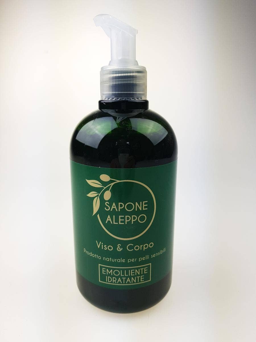 pirotta srl - Vendita all'ingrosso Bagnoschiuma/gel doccia - B51 |Sapone di Aleppo Liquido Al 25% Olio di Alloro 500ml0