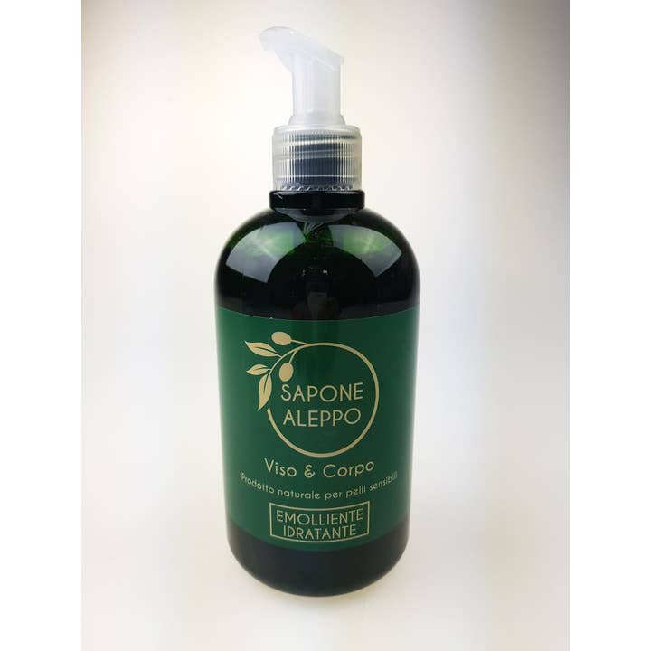 pirotta srl - Vendita all'ingrosso Bagnoschiuma/gel doccia - B51 |Sapone di Aleppo Liquido Al 25% Olio di Alloro 500ml