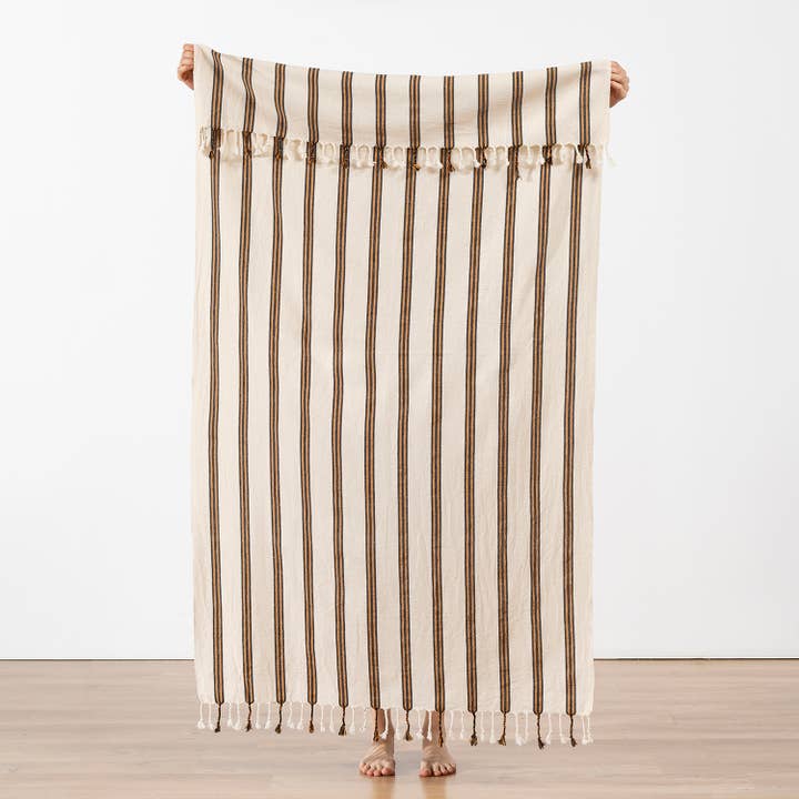 Toallas de baño de playa peso medio estilo rústico vintage prelavadas para venta al por mayor de Kikoya