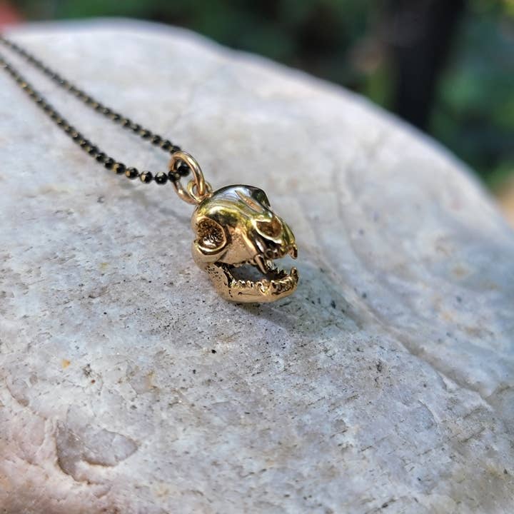 Pingente de Caveira de Gato em Bronze por atacado de Verdilune