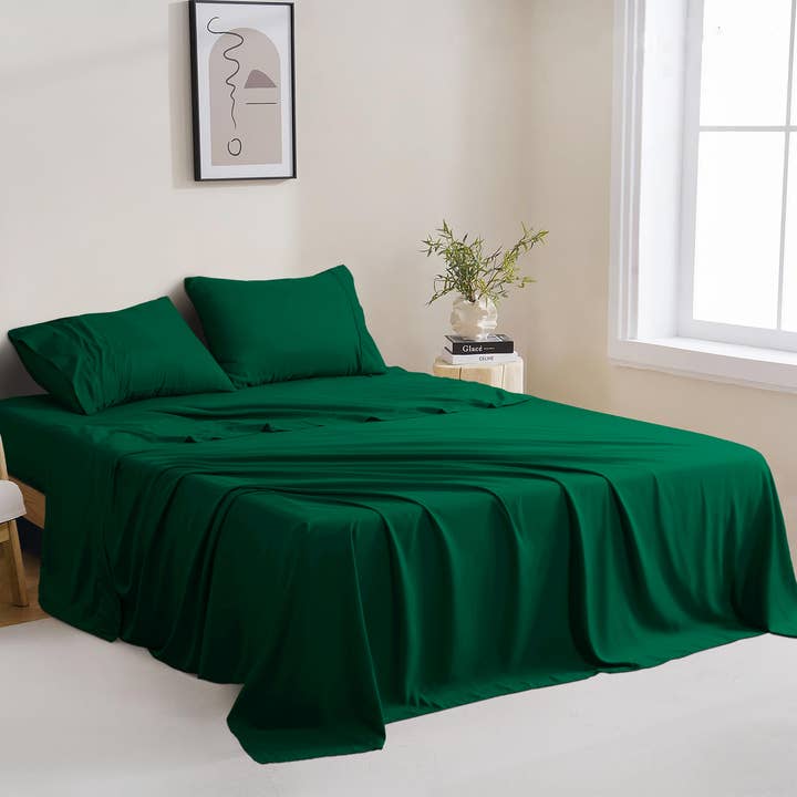 Qatan – wholesale Sheet set – 4 Piece Microfiber Sheet Set - 16" Deep Pocket Fitted Sheet5