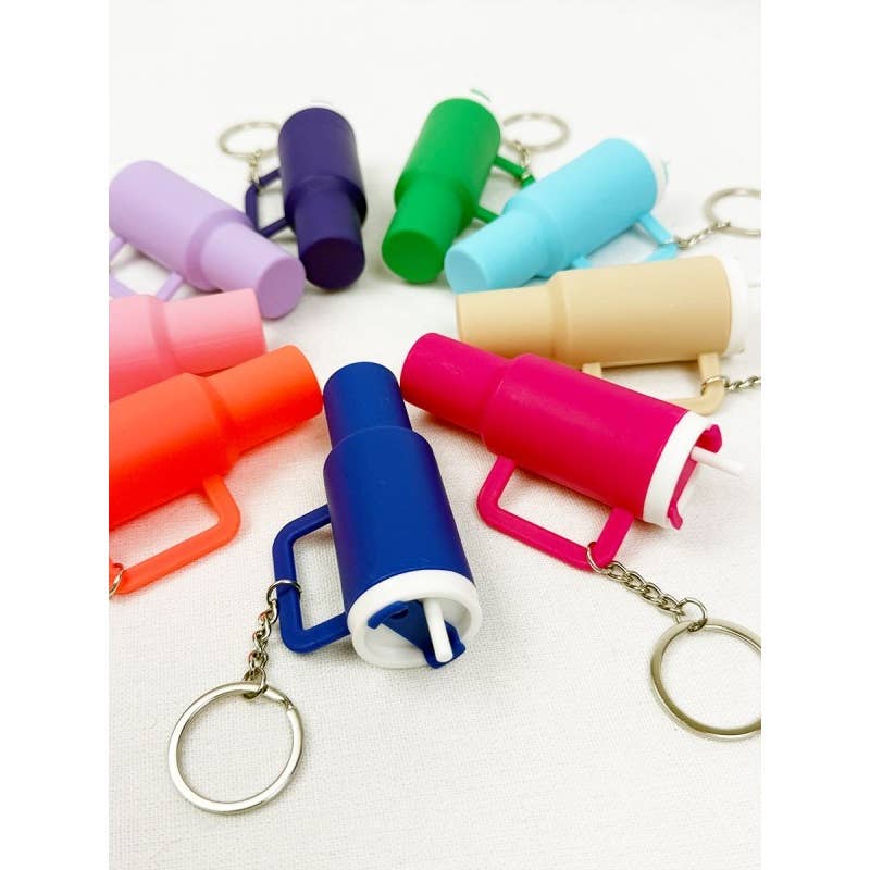 MIX COLOR Mini Tumbler Keychain for wholesale on Faire8