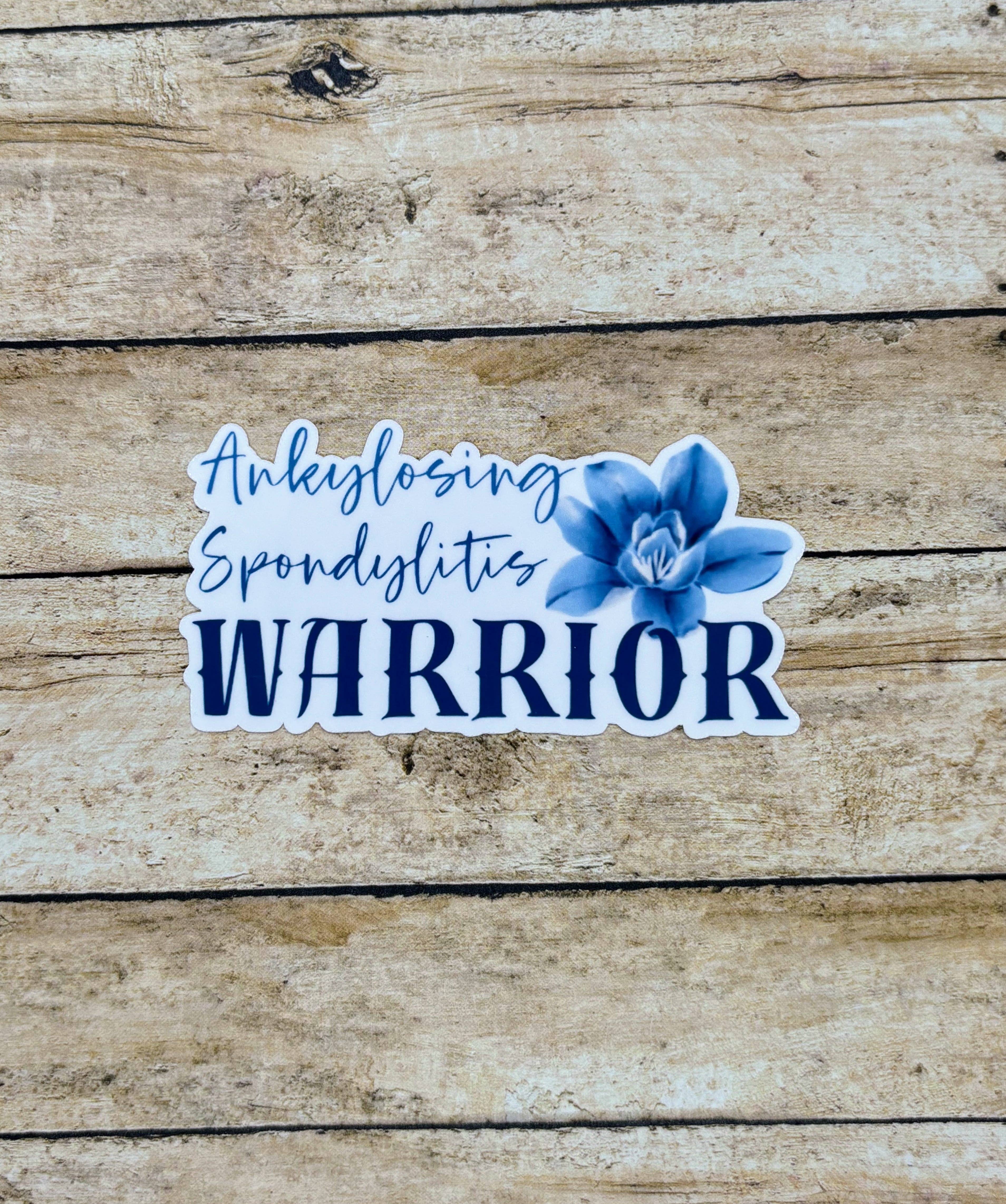 Made with Monday - Wholesale Sticker - Ankylosing Spondylitis Warrior Flower Sticker1