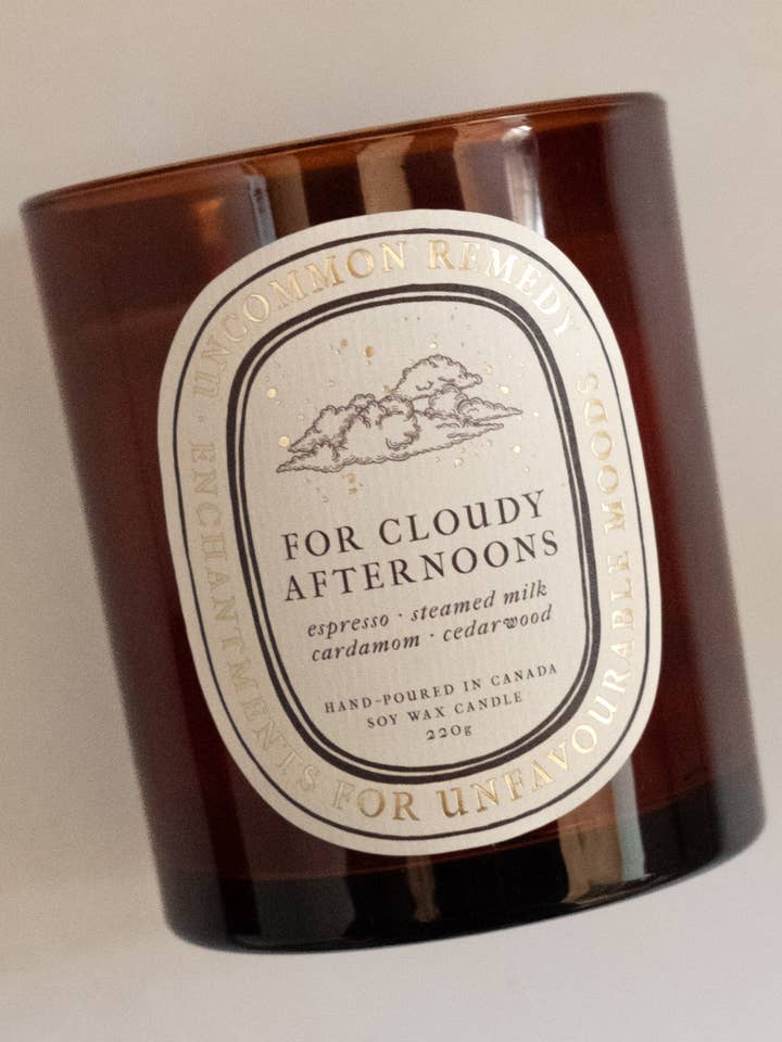 For Cloudy Afternoons: 220g Soy Wax Candle for wholesale by Uncommon Remedy