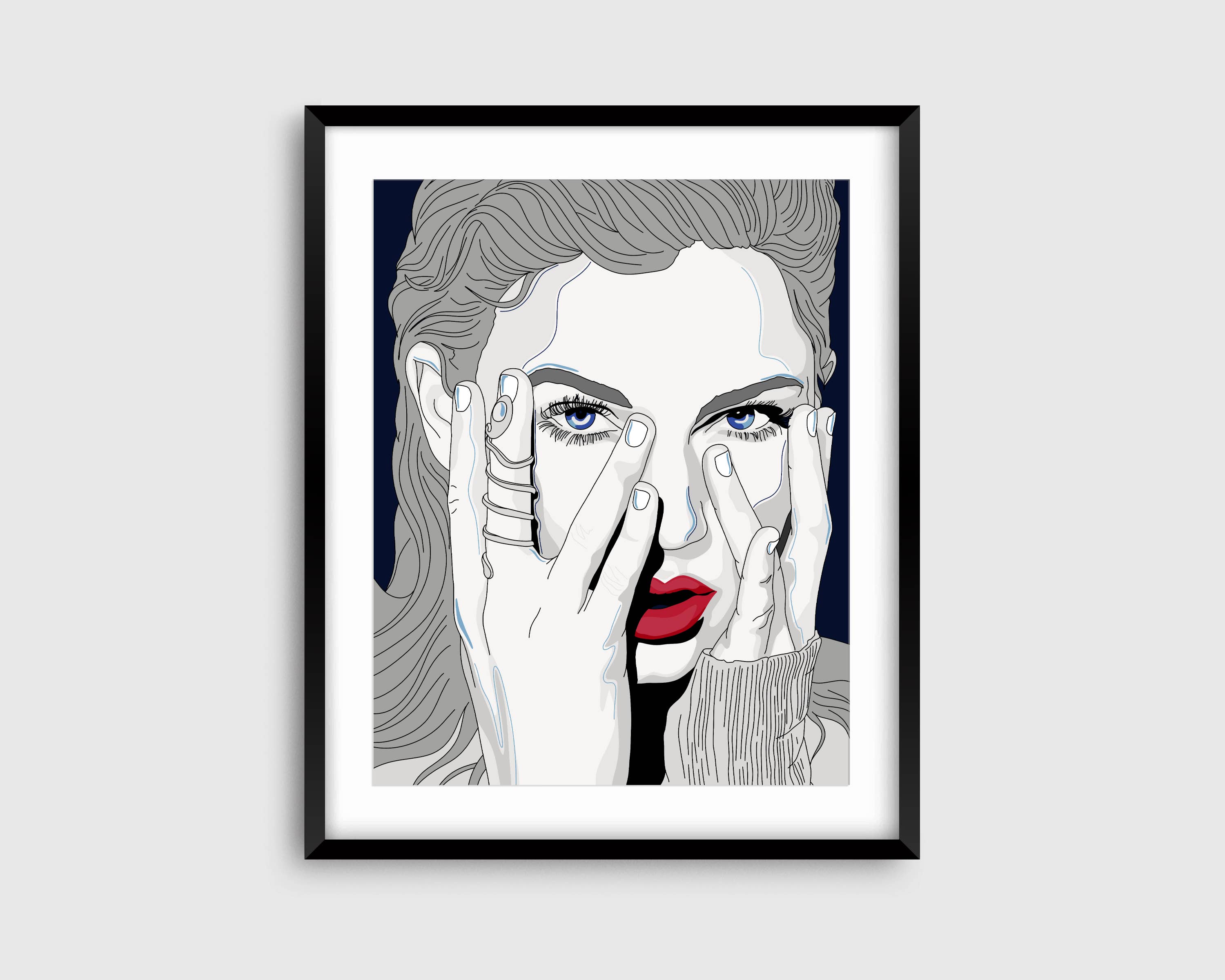 Sammy Gorin LLC - Wholesale Art Print - Navy Rep Fine Art Print