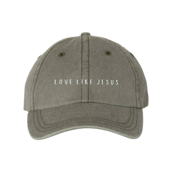 Scripted Pearl - Wholesale Baseball Cap - Women's - Love Like Jesus Embroidered Baseball Cap, Christian Ball Hat10