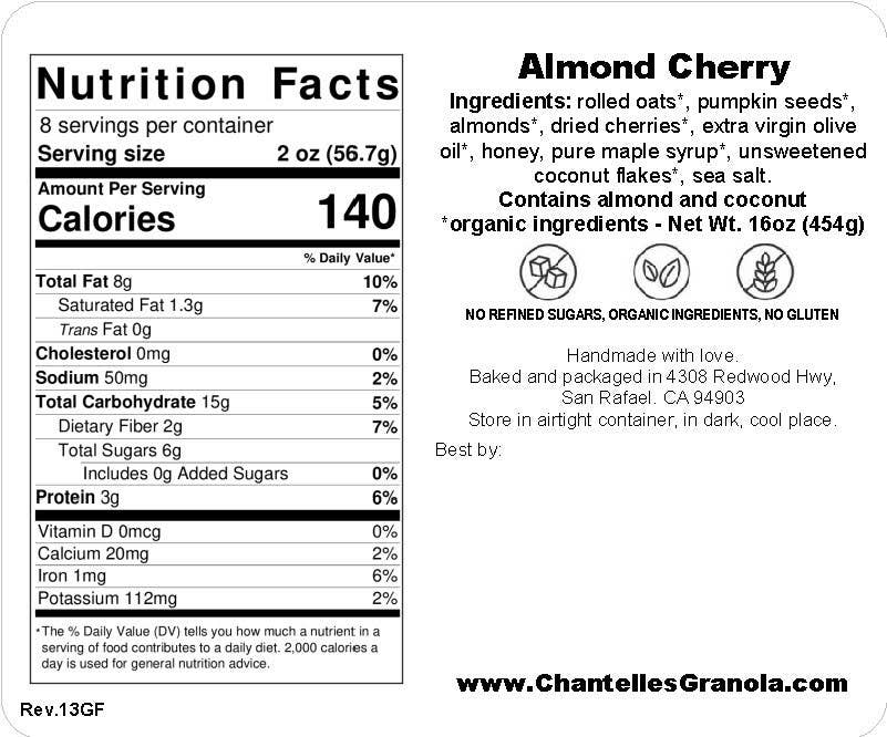 Chantelle's Granola - Wholesale Granola - Granola: Almond Cherry3