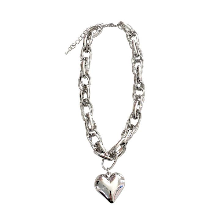 Gemelli - Wholesale Pendant/Charm Necklace - Alyssa Heart Chain Necklace