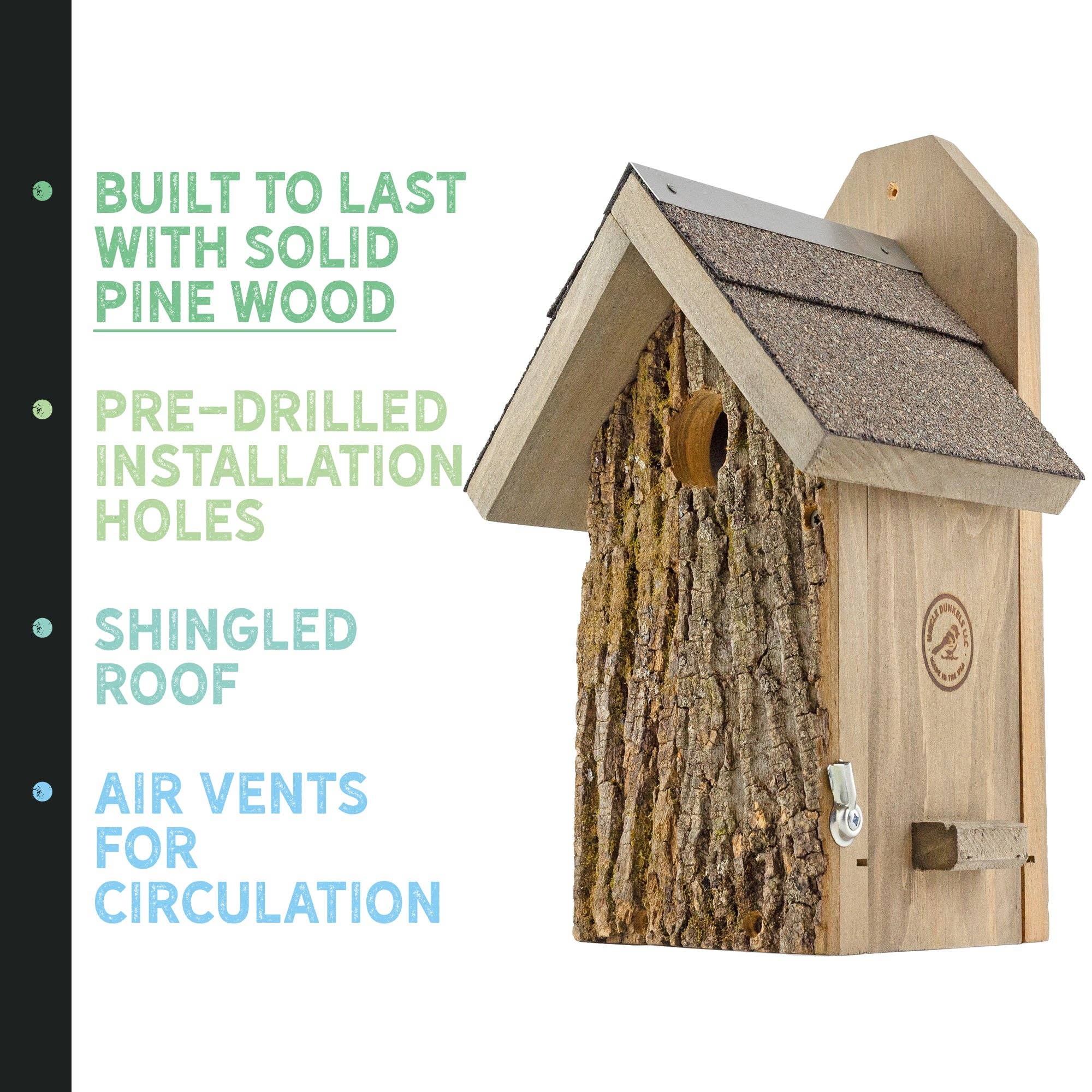Kurated Korner - Wholesale Bird House - Uncle Dunkel's Ultimate Bluebird House2