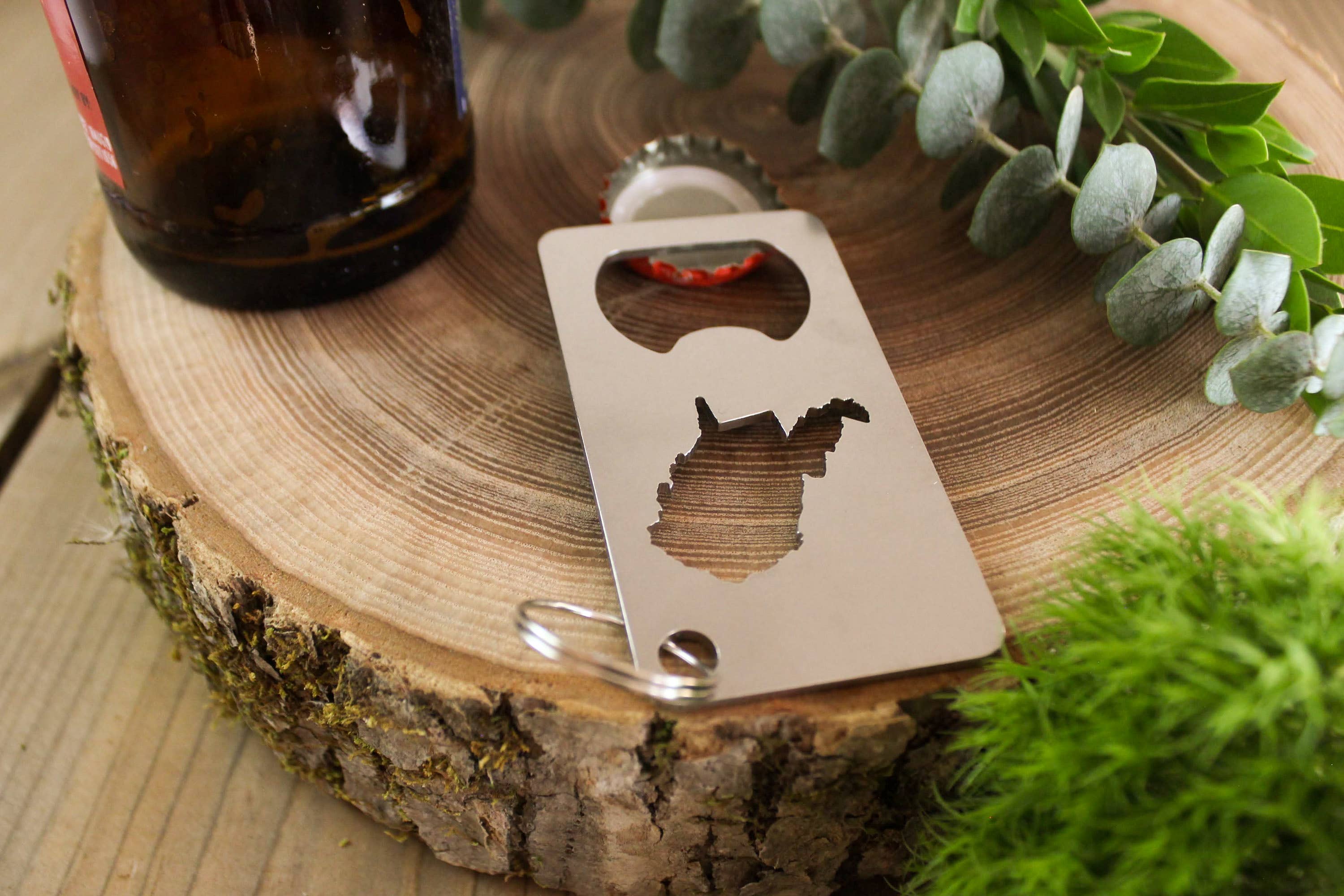 Iron Maid Art - Wholesale Bottle/Wine Opener - West Virginia State Stainless Steel Beer Bottle Opener Gift3