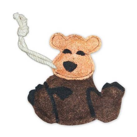 Urso sentado por atacado de Loofah-Art