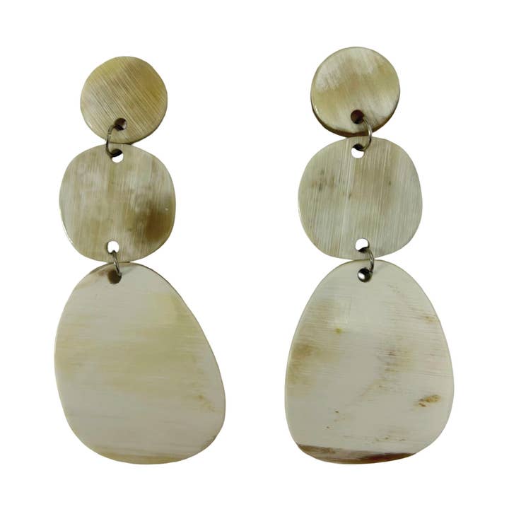 CTE136 Genuine Horn Graduated Ovals Light Shade for wholesale by VIVO