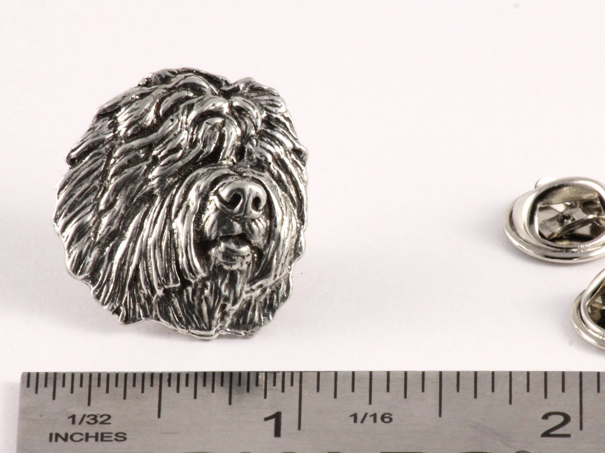 Creative Pewter Designs - Wholesale Lapel Pin/Button - Old English Sheepdog Pewter Lapel Pin or Magnet D1322