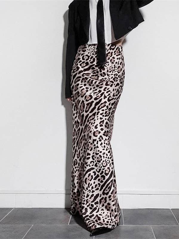 Leopard Printed High Waisted Fishtail Satin Long Skirt and other Purchase Wholesale leopard print skirt. Free Returns & Net 60 Terms on Faire trending on Faire.