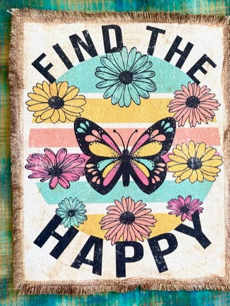 CAMISA FLANELA “FIND THE HAPPY” (#104) por atacado de Jana's Flannels
