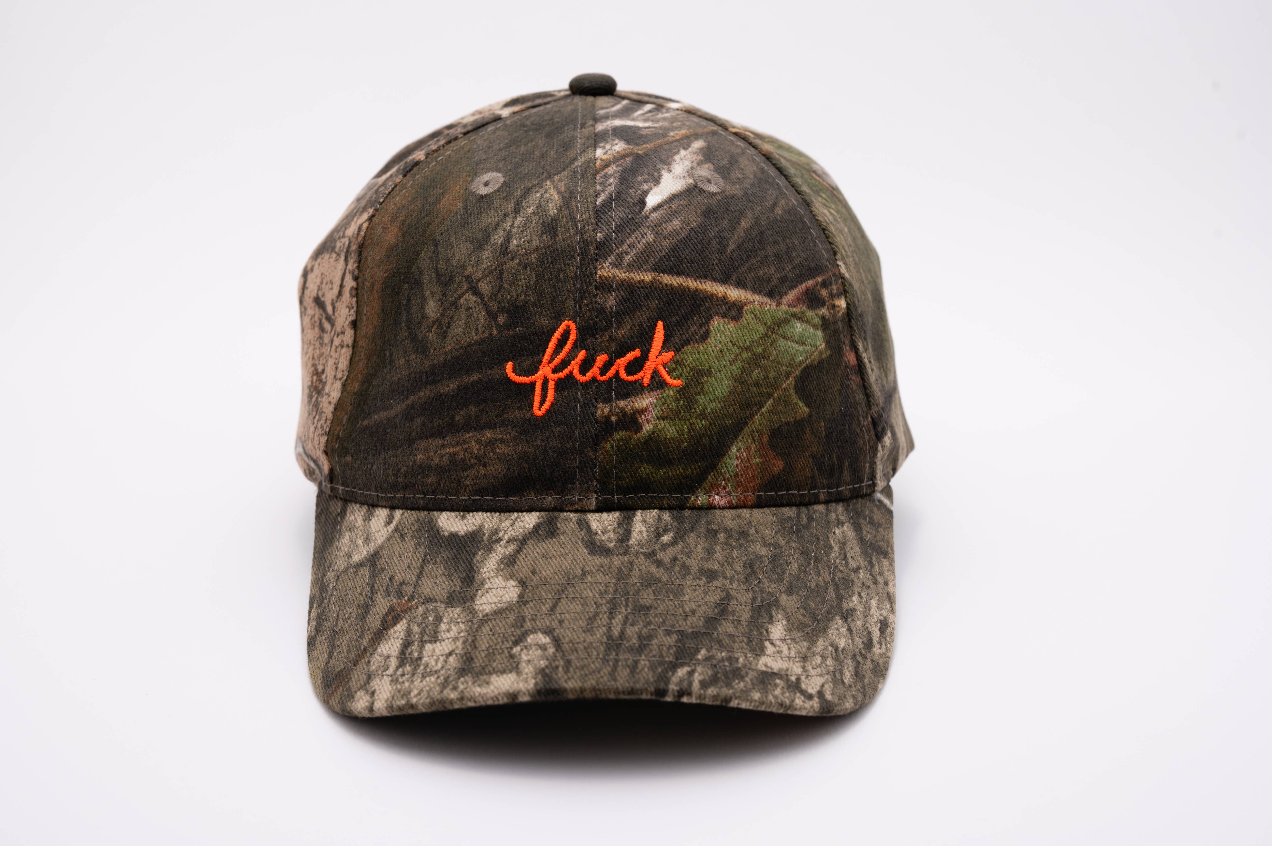 Larissa Loden - Wholesale Baseball Cap - Unisex - Camo Fuck Script 100% Cotton Baseball Hat0