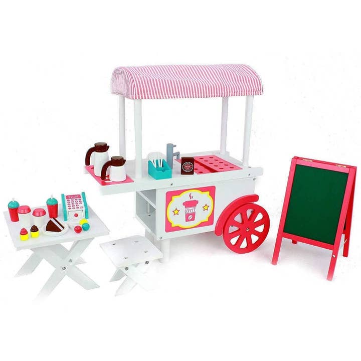 Playtime By Eimmie Cafe Cart With Accessories For 18" Dolls for wholesale by OrangeOnions