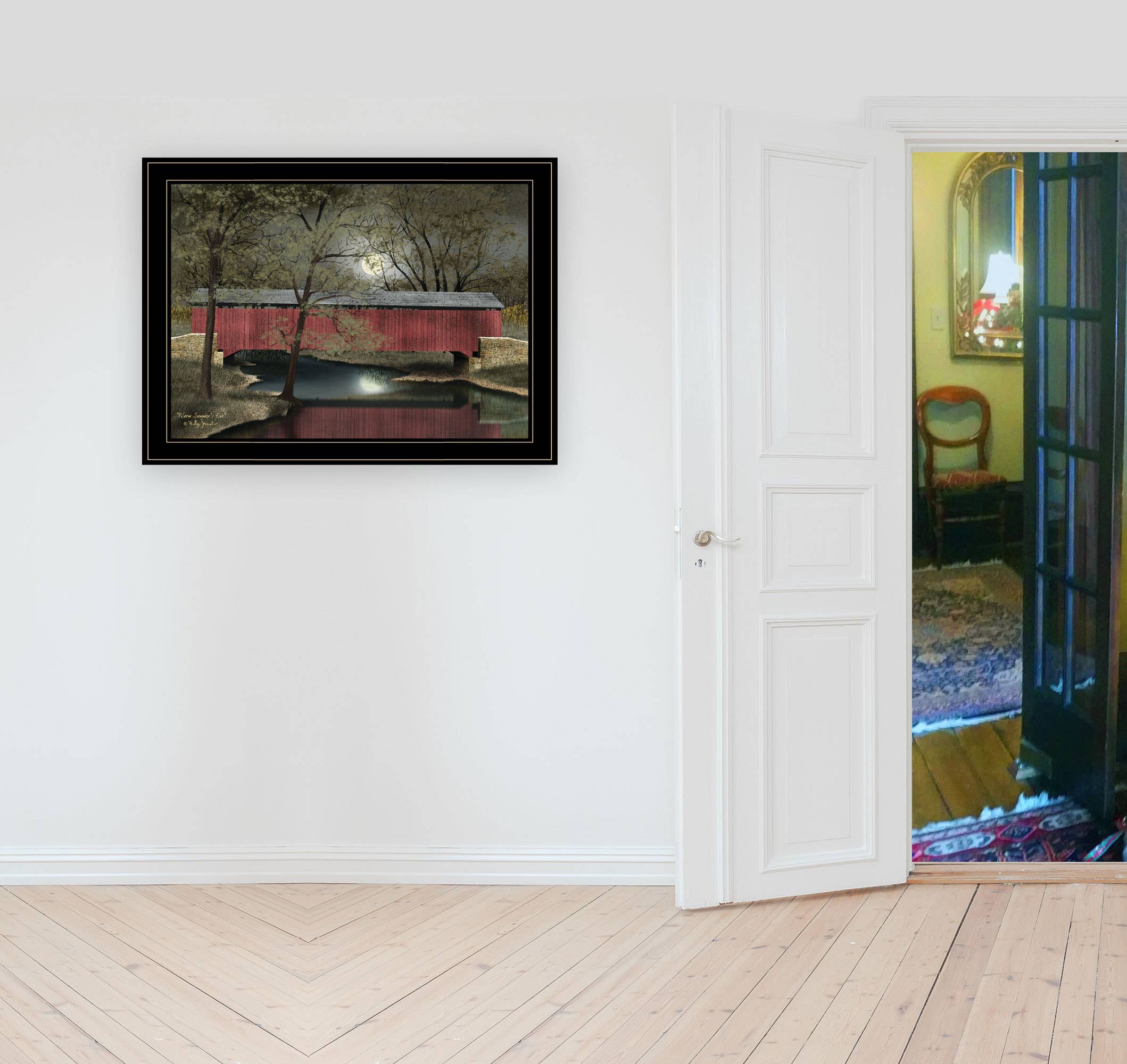 Trendy Decor 4U - Wholesale Art Print - "Warm Summer's Eve" Framed Wall Art, Modern Home Decor1