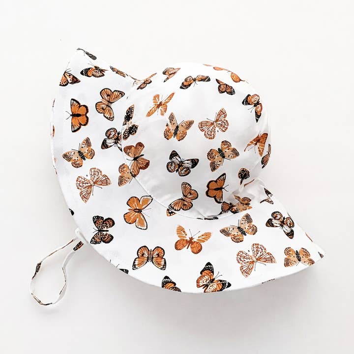 Butterflies Baby & Toddler Sunhat UPF 50+ SALE for wholesale by Huggalugs