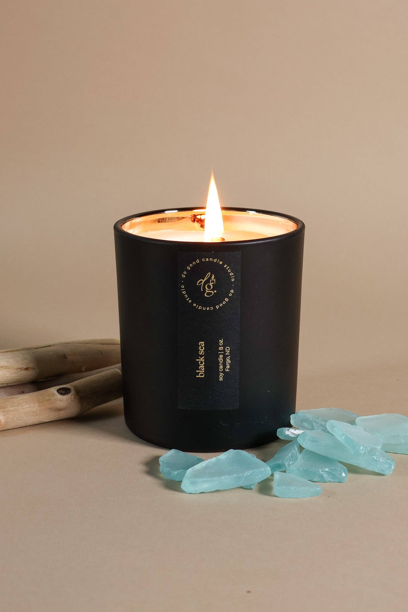 Do Good Candle Studio - Wholesale Jar/Filled Candle - Black Sea  | Signature Black |Non-Toxic Soy Candle3