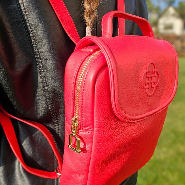 SADDLER MAXIE Mini Sac à Dos en Cuir Véritable de Designer pour la vente par SADDLER