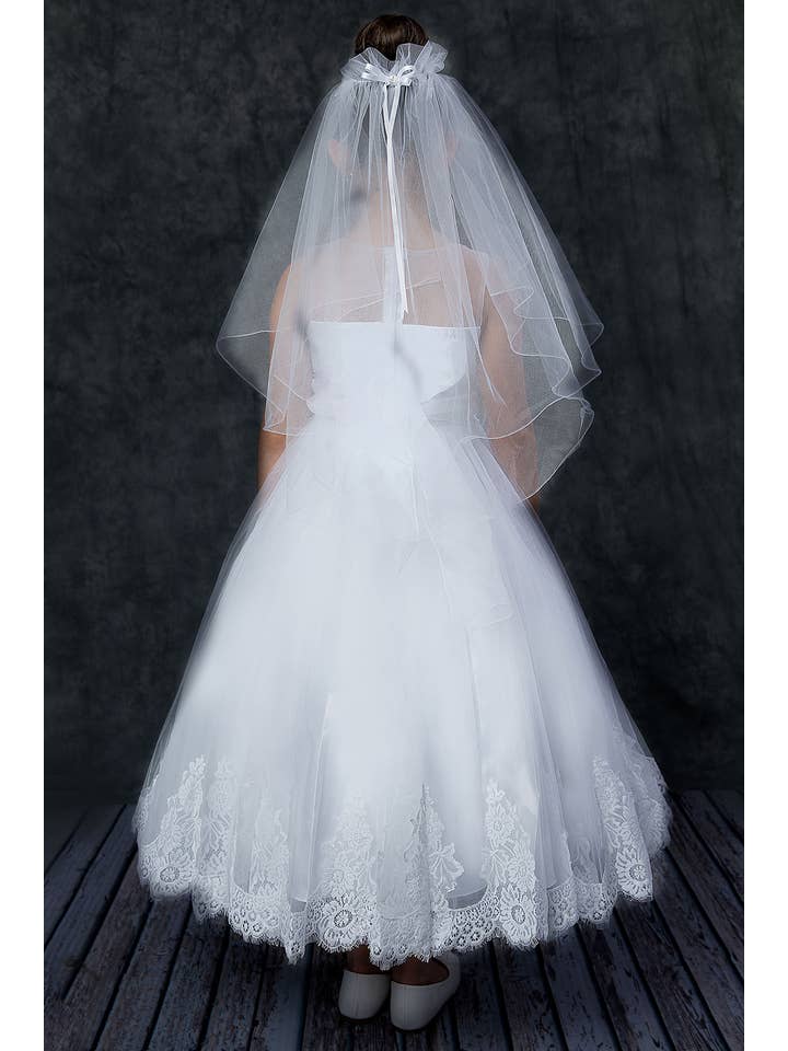 Kid's Dream - Wholesale Dress – Kids - Lace Appliqué Illusion Bateau Girls Dress24