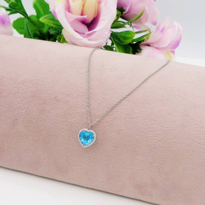 DIANA - set AZZURRO - collana + orecchini + ANELLO for wholesale on Faire2