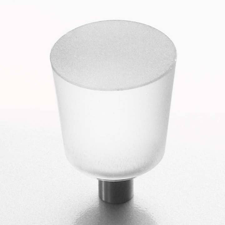 Möbelknauf Glas Edelstahl 30mm für den Großhandel von Kadisha