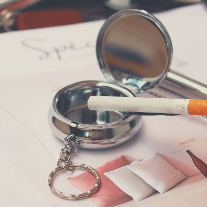 Metalen asbakje voor aan je sleutelhanger voor wholesale door najen nature