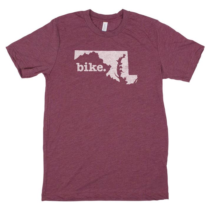 vélo. T-shirt unisexe pour hommes - Maryland pour la vente par Home State Apparel