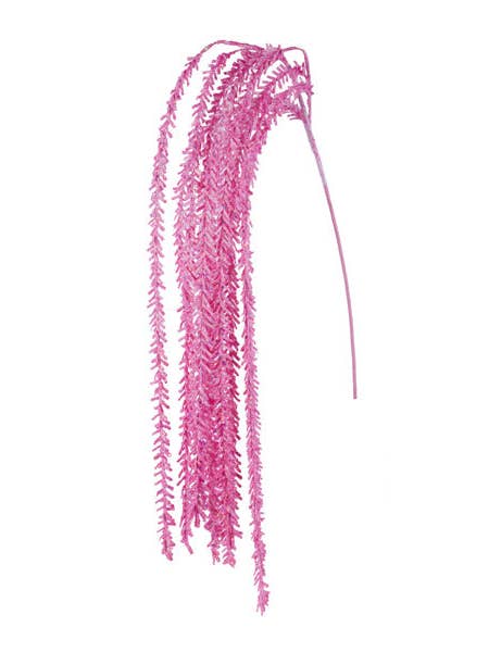 48"L IRID GLITTER PINE HANGING SPRAY - PINK - XS247122 for wholesale by General Wholesale Inc