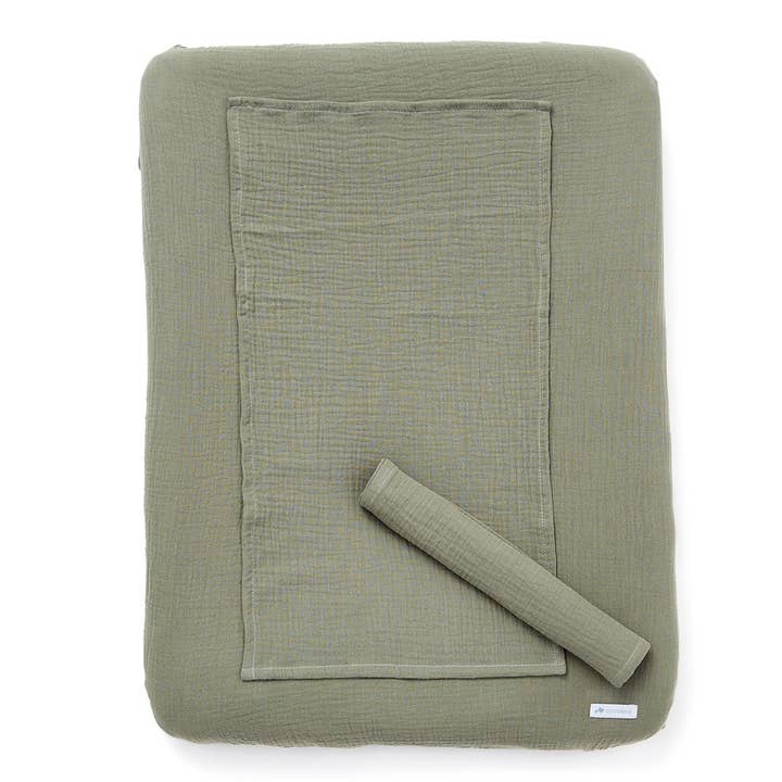Cocoeko - Wholesale Changing Mat/Pad Cover - Baby - Changing mat cover + 2 swaddles SAGE GREEN