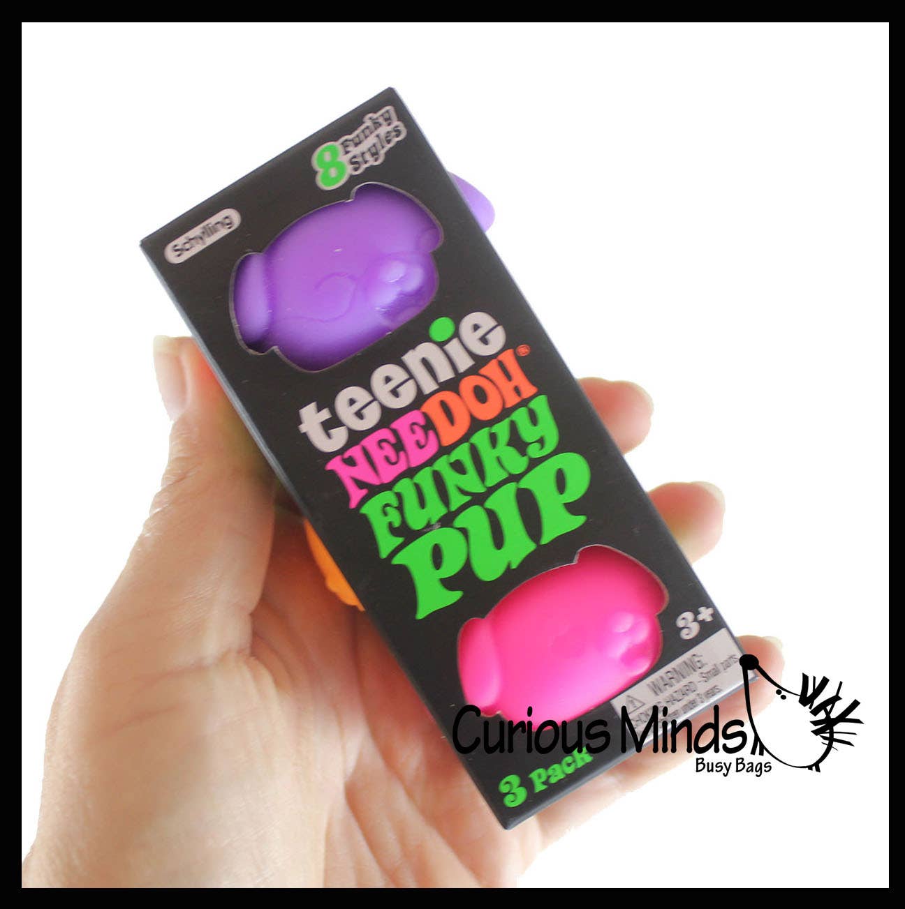 Curious Minds Toys - Wholesale Squishy Toy - Kids & Baby - NeeDoh Teenie Dog Funky Pup Groovy Soft Doh Filled Stretch B1