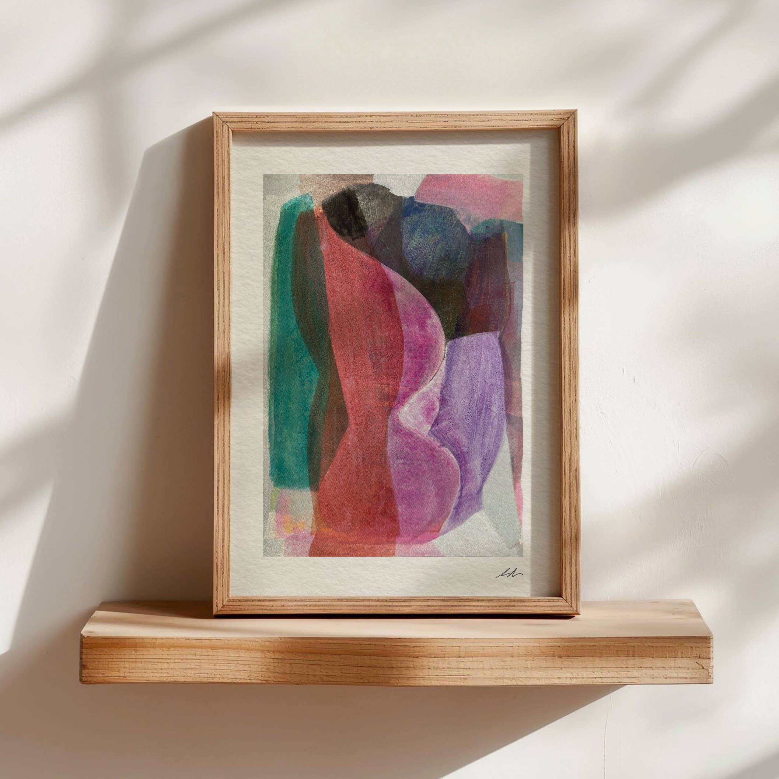 Michele Renee Atelier - Wholesale Art Print - Soft Layered Abstract Print – "Happenstance"1