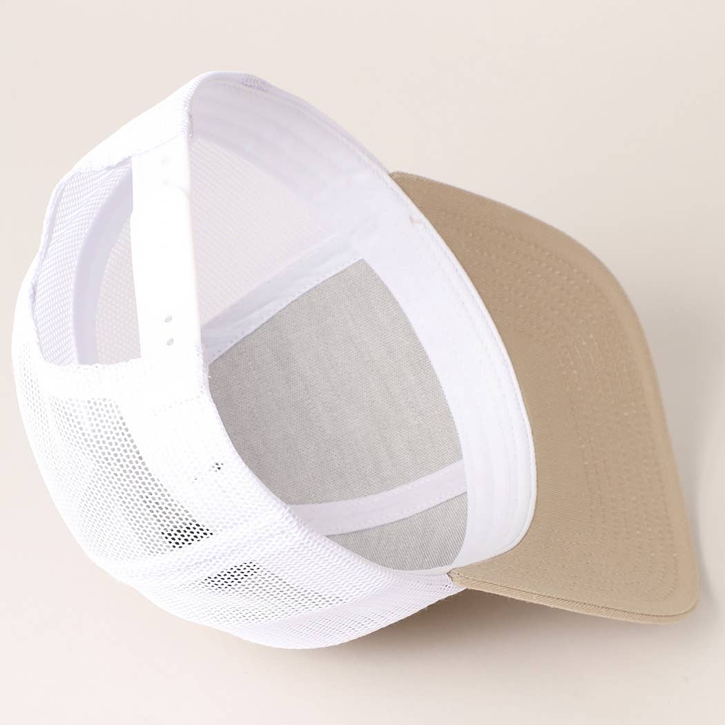 Fashion City - Wholesale Trucker Hat - Unisex - Two Tone Cotton Trucker Hat with Mesh Back27