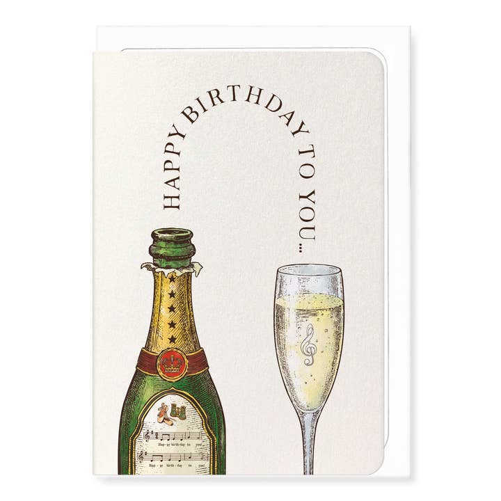 BALLET & OPERA BIRTHDAY CHAMPAGNE: Painting Greeting Card for wholesale by Ezen Trade