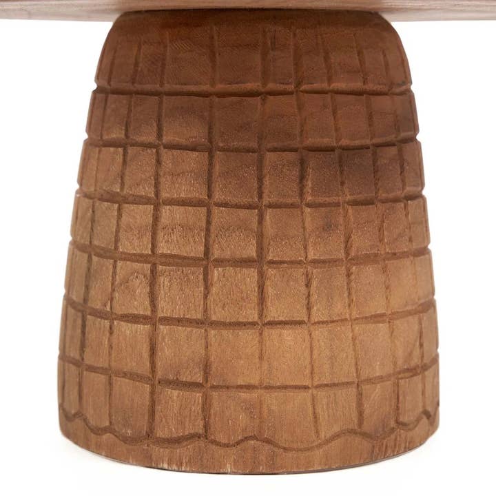 Bazar Bizar Living - Wholesale Cake Stand - The Kotak-Kotak Cake Dish - Natural3