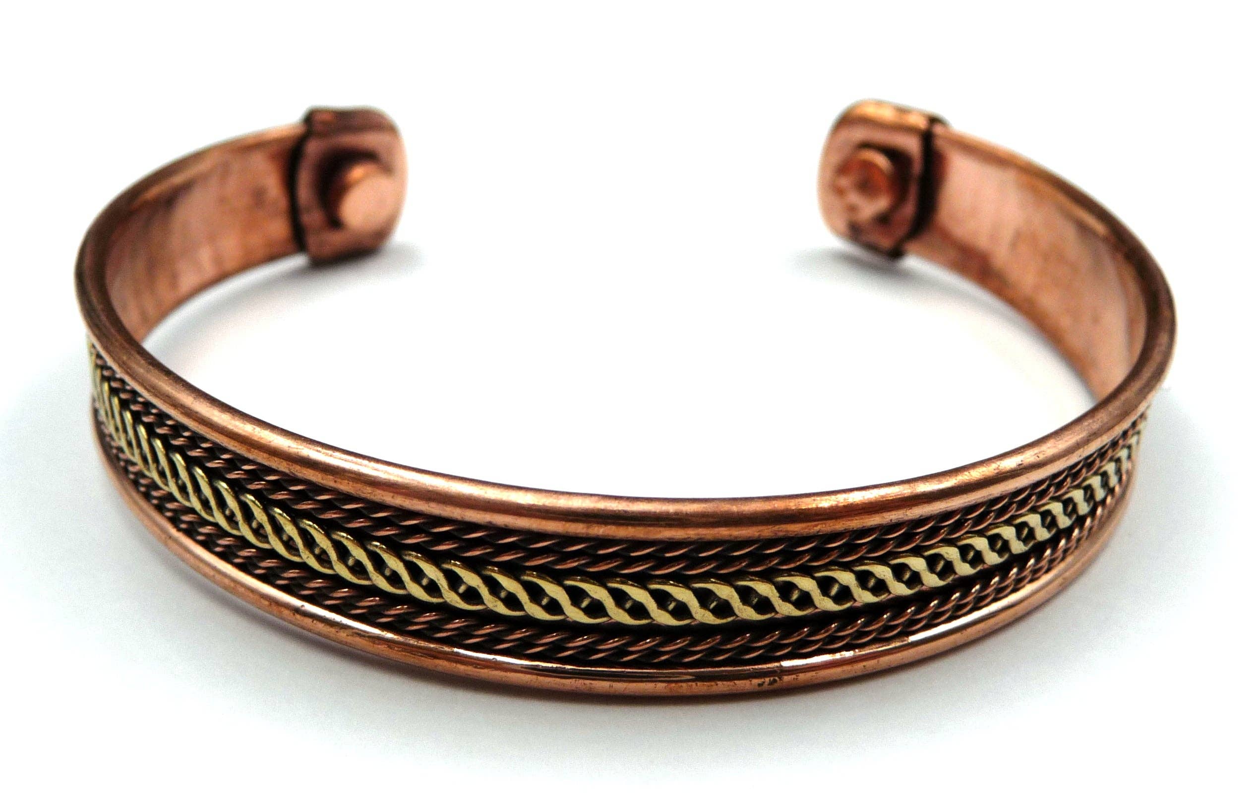 Bracelet magnétique en cuivre avec aimants Anti-Douleurs Modèle 11 –  Ethnikdeco