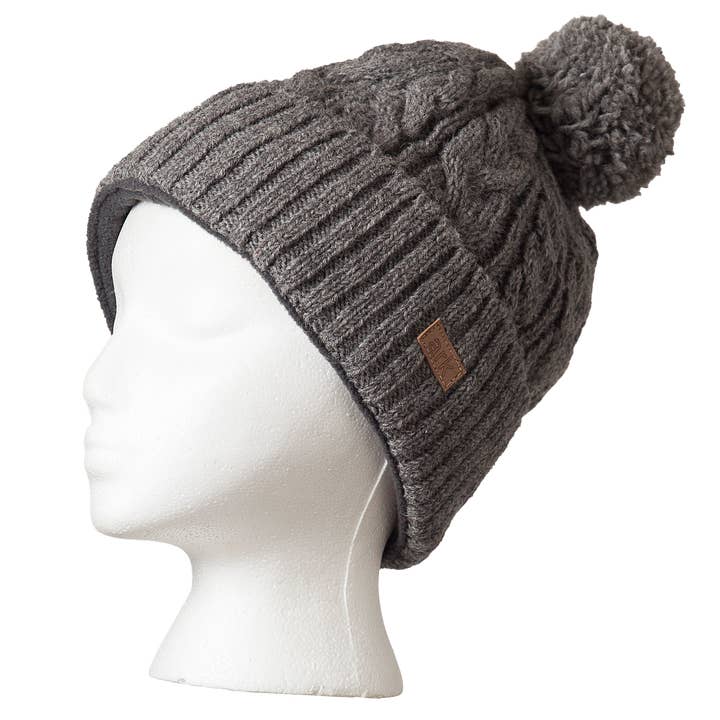 Ark Imports - Wholesale Beanie - Unisex - Helix Pompom Hat3