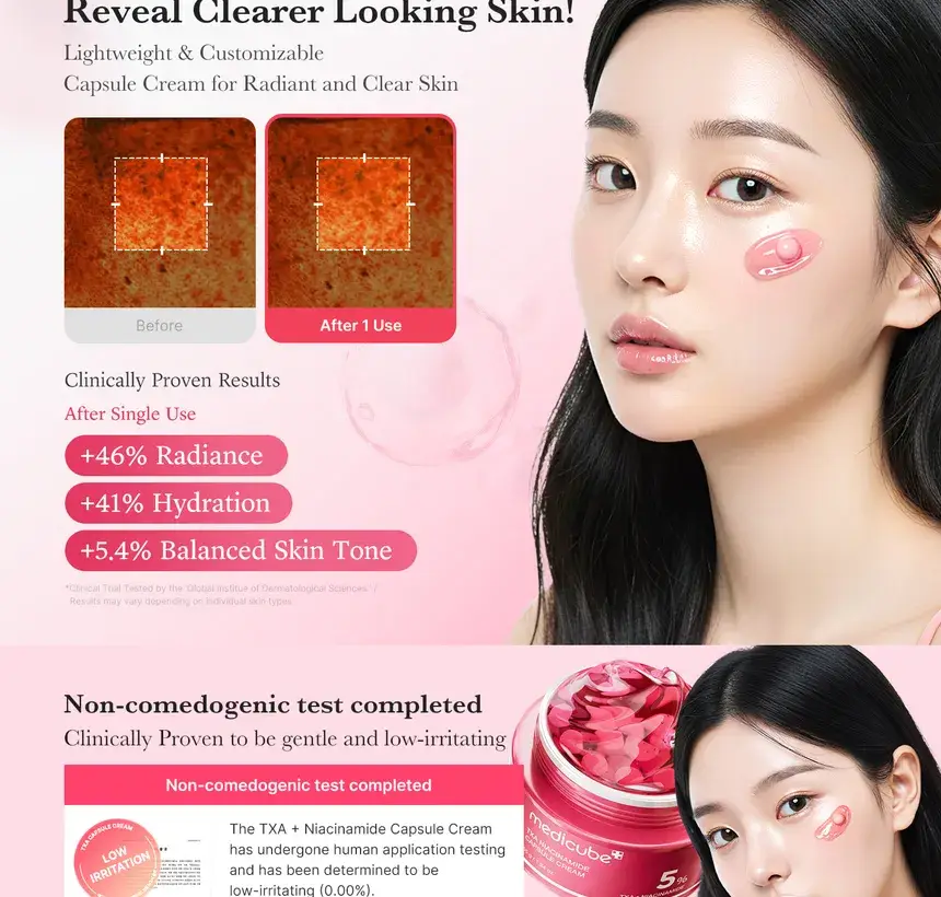 Coastside Skin - Wholesale Facial Moisturizer - Medicube TXA NIACINAMAIDE CAPSULE CREAM 55g2