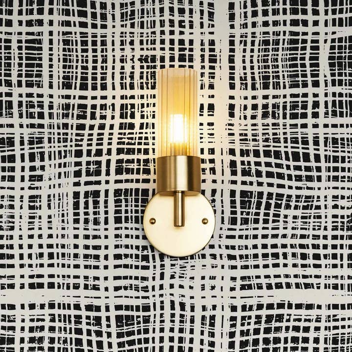 Black Plaid Pattern Removable Wallpaper for wholesale by Livettes Wallpaper