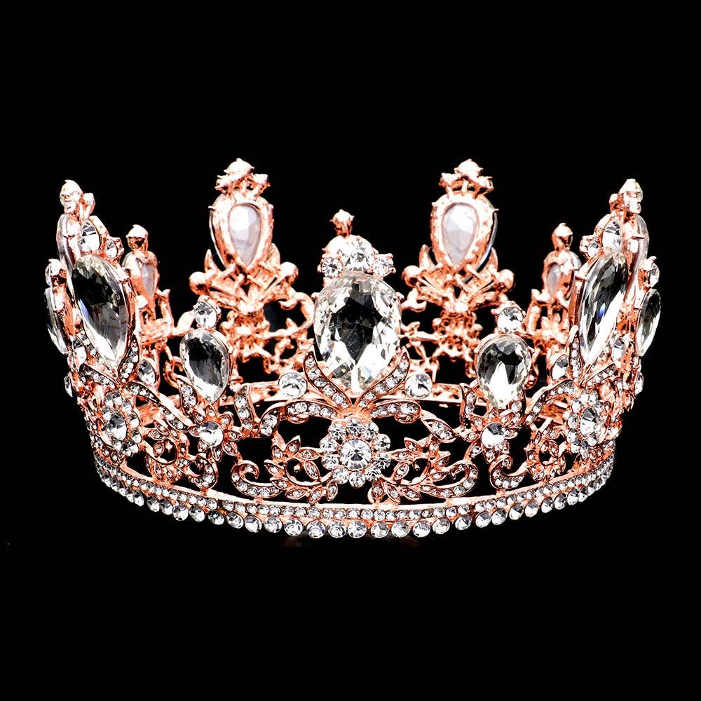 Sensibling Corp. - Wholesale Tiara - Women's - Glass Crystal Pageant Queen Tiara0